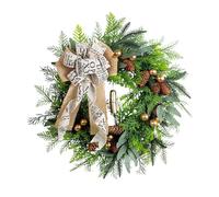 Fuoriporta NatalizioGhirlande di Natale per la porta d'ingresso con Ghirlanda di decorazioni natalizie artificiali con ornamenti per le vacanze del Ringraziamento Autunno Inverno