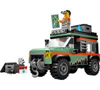 Lego city 60447 fuoristrada di montagna 4x4 - jeep giocattolo da costruire, giochi per bambini 6+ con 1 minifigure e accessori