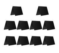 FUOYLOO 10 Pezzi Lavagnette Mini Nero in Pvc, Etichette Personalizzate per Decorazioni e Segnaposto, Resistenti e Facili da Scrivere per Negozio e Festa