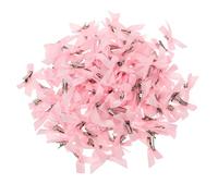 FUOYLOO 120 Fermagli per Chioma Fiocco Rosa a Becco D’Anatra Mollette Antiscivolo per Ragazze e Donne Accessori Chioma per Feste e Matrimoni Design Resistente e Versatile