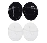 FUOYLOO 2 Paia di Cuscinetti Ascellari Assorbenti Riutilizzabili Spallacci Trasparenti Regolabili, Scudo Antisudore Portatile per Uomo e Donna, Accessorio Comodo per Uso Estivo e Viaggi