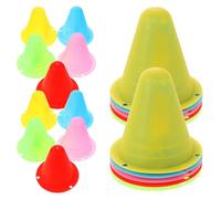 FUOYLOO 20 Coni per Allenamento Sportivo in Plastica Colorati, Mini Coni per Percorsi a Ostacoli e Pattinaggio a Rotelle, Set da 20 Pezzi per Migliorare Agilità e Tecnica in Allenamento