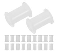 FUOYLOO 20 Pezzi Bianco Registratore Puleggia Cassette a per e Pressione in Plastica Installazione Facile Nastro per Riparazione e Professionale