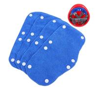FUOYLOO 4 Pezzi Fascia Antisudore per Casco Rigido Gommato, Riutilizzabile, Assorbe Sudore Dalla Fronte, Accessorio per Caschetti Industriali Blu