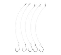 FUOYLOO 5 circolari con terminale - Attrezzatura da Pesca in Acqua salata Pre-assemblata - Configurazione con Anello in Filo d'Acciaio - Attrezzatura da surfcasting per la Pesca del Redfish dalla