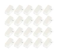 FUOYLOO 60 Pezzi Clip Porta Badge Adesive Trasparenti Mini in Plastica Spessa Molla Autoadesiva per Targhette Identificative da Lavoro e Ufficio, Clip Sospese Compatte per Badge Id