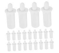 FUOYLOO 80 Pezzi Kit di Riparazione per Persiane Perni a Molla in Plastica Bianca, Accessori Completi e Compatibili per Persiane di Finestre, per Famiglie e Negozi