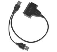 FUOYLOO Adattatore Doppia Interfaccia USB USB 2.0 a Interfaccia Serial 7+15 Pin Cavo in Rame per Dati e Alimentazione Laptop per Hard Disk da 2,5 Pollici