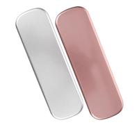 FUOYLOO Astuccio Portapenne in Metallo 2 Pezzi Contenitore per Penne e Matite per Studenti Scatola Piccola in Latta Apertura a Ribalta Organizer per Cancelleria da Scrivania e Scuola