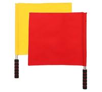 FUOYLOO Bandiere di Comando e Bandiere di Segnalazione per Arbitri Struttura Robusta in Poliestere, 2 Pezzi per Gare Sportive e Partite di Calcio