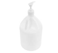 FUOYLOO Brocca D'acqua 4 Litri con Pompa a Pressione, Contenitore Vuoto in Plastica Hdpe Semi-trasparente, con Manico Portatile per Stoccaggio Liquidi Industriali e Uso Manuale