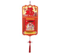FUOYLOO Calendario da parete dello zodiaco cinese, calendario da appendere per l'anno della pecora 2027 per il Capodanno lunare, agenda giornaliera per casa e cucina, decorazione Feng Shui