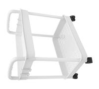 FUOYLOO Carrello Portaoggetti Mobile a Due Piani Ruote, Organizer Multifunzione per Cucina, Bagno e Ufficio, Carrello Dell'organizzazione Compatto Ampio Spazio di Archiviazione