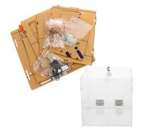 FUOYLOO Cassetta per Donazioni in Acrilico Trasparente 20x20x20 Cm Serratura, Urna per Suggerimenti e Lotterie Aziendali, Contenitore Sicuro per Raccolte Fondi e Commenti