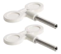 FUOYLOO Chiavi di Carica per Carillon 2 Pezzi Pomello in Metallo Asta da 27 MM Accessori per Sostituzione Meccanismo Musicale Manuale Fai da Te