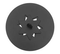 FUOYLOO Coperchio per barattoli di Candele Nere: copricandele a Stella Esagonale in Acciaio Inossidabile - Coperchio Antipolvere per aromaterapia a Bocca Larga per ridurre la fuliggine e Mantenere