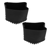 FUOYLOO Copri Piedi in Gomma Nero 2 Pezzi per Scala Pieghevole 2.36X1.77X1.57 Pollici Stabilizzatore Piedi per Scale a Pioli Uso Domestico e Ufficio
