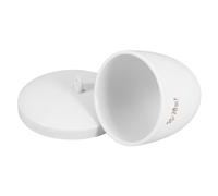 FUOYLOO Crogiolo in Porcellana Chimica da 70 Ml con Coperchio Resistente al Calore per Laboratorio e Fusione Metalli Crogiolo per Raffinazione Industriale e Calcinazione
