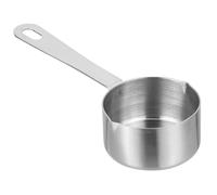 FUOYLOO Cucchiaio Dosatore da Cucina in Acciaio Inox 80ml Manico Ergonomico e Foro per Appendere, Cucchiaio per Salsa e Utensile per Uso Domestico in Cucina