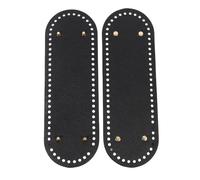 FUOYLOO Fondo Borsa in Pu per Uncinetto 30x10 Cm, Base in Pelle per Borse Fai da Te, Set 2 Pezzi per Creazione e Decorazione Borse Artigianali, Protezione Fondo Resistente per Uso