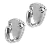 FUOYLOO Ganci in Acciaio Inossidabile 2 Pezzi per Barca, Ganci a S Forma per Cappelli e Accappatoi, Resistente agli Ambienti Difficili, Salvaspazio per Cabine Nautiche