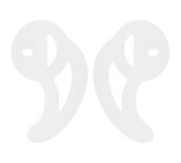 FUOYLOO Gommini per Orecchini in Silicone a Forma di Pinna per Auricolari Tubo Acustico Bidirezionale, Morbidi, di Colore Chiaro, Non Ostruiscono Canale Uditivo, per Esercizio Vigoroso
