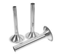 FUOYLOO Insaccatrice Carne Manuale Acciaio Inox 3 Pezzi Tubi Versatili 1,5/2/2,5 CM per Produzione Salsicce Utensili da Cucina Compatibili Tritacarne Modelli 10-12