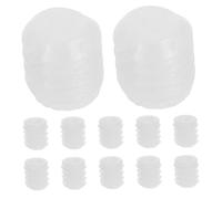 FUOYLOO Inserti per Perni a Cerniera in Plastica 4X10 MM, 100 Pezzi Dadi Preinseriti, Accessori per Mobili per Riparazione Cerniere Armadietti, Adatti a Pareti Interne di Armadi