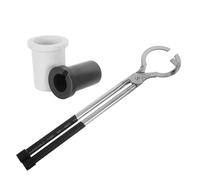 FUOYLOO Kit per Fusione Metalli con Crogiolo in Grafite da 65ml e Pinze in Acciaio Inox per Creazione Gioielli, Design Sicuro ed Efficiente per Laboratori di Fusione