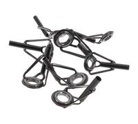 FUOYLOO Kit Riparazione Punte Canna da Pesca in Acciaio Inox e Ceramica, Anelli Guida Resistenti Anti-corrosione, Set 8 Pezzi Compatto per Pesca Sportiva e attività all’Aperto