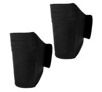 FUOYLOO Marsupio Porta Cellulare da Gamba Regolabile con Fascia Elastica Traspirante, Supporto per Telefono da Corsa e Palestra, Set 2 Pezzi Nero per Jogging e attività Outdoor