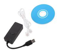 FUOYLOO Modem fax con interfaccia USB e doppia porta - Accessorio di rete funzionale per modem di accesso a Internet a banda larga per PC, dimensioni ridotte 56K