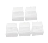 FUOYLOO Organizer Plastica per Puntali di Pipette 200 Ul Coperchio, Scatola Porta Pipette da Laboratorio 5 Pezzi per Uso in Ricerca Scientifica