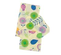 FUOYLOO Pellicole in Cera d'Api 3 Pezzi Panni in Cotone Biologico per Conservazione Alimenti Riutilizzabili Design Variegato Adatti a Conservare Pane e Frutta in Cucina Colore Casuale