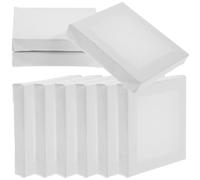 FUOYLOO per Dipingere Mini 12 per Pittura Cornici Quadrate in Cotone e Legno per Hobby e Artisti Principianti