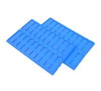 FUOYLOO Portavetrini da Microscopio 20 Slot, Set 2 Pezzi, Vassoio per Essiccazione e Conservazione Vetrini, Utilizzo in Laboratori di Microbiologia e Colture Cellulari