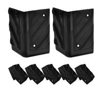 FUOYLOO Protezioni Angolari in Plastica 12 Pezzi 80Mm per Altoparlanti e Amplificatori Accessori Anticollisione per Ambienti Audio e Palcoscenici