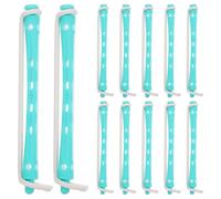 FUOYLOO Set 12 Pezzi Bigodini per Permanente da Donna, Bigodini Pratici Colorati in Plastica Leggera, Strumenti per Chioma Corti e Ricci Fai da Te, Accessori Parrucchiere
