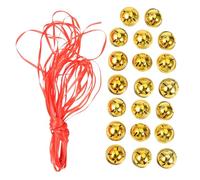 FUOYLOO Set 21 Pezzi Campanellini Natalizi in Acciaio Inossidabile Oro Design a Forma di Stella, Decorazioni Fai da Te per Addobbi Stagionali e Festività