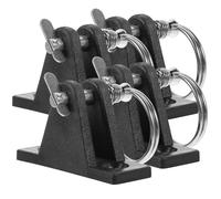 FUOYLOO Set 4 Pezzi Cerniere per Tendalino da Barca in Acciaio Inossidabile e Nylon con Viti, Facile Rimozione Copertura e Prestazioni Stabili per Accessori Nautici