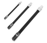 FUOYLOO Set Barre di Prolunga Flessibili per Prese da 1/4, 3/8 e 1/2 Pollice Giunto Snodabile Regolabile, Asta Morbida Antiaffaticamento per Officina e Fai da Te, Accessorio per Spazi