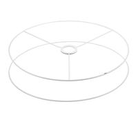 FUOYLOO Set di Anelli per Paralume Fai da Te in Metallo 40 CM, Cornice Rotonda Attacco E27, Adatto per Lampade da Tavolo e Lampadari da Soffitto in Stile Retrò