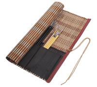 FUOYLOO Set di Pennelli per Calligrafia Cinese 15 Pezzi Confezione Opp Trasparente e Portapennelli per Pittura e Disegno per Principianti e Artisti