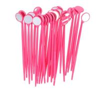 FUOYLOO Specchietti Monouso la Bocca Colorati 24 Pezzi Specchio PC Antiappannamento, Strumenti per Controllo, Uso Professionale e Domestico