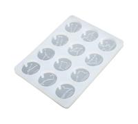 FUOYLOO Stampo in Silicone e Facile da Usare Resistente allo Strappo 12 Segni Zodiacali per Creare Pendenti e Ornamenti da Appendere di Colore Bianco per Gioielli