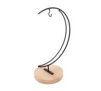 FUOYLOO Supporto per Ornamenti Decorativi in Ferro a Forma di Mezzaluna Base Rotonda Stabile, Design Elegante e Saldato Saldamente, per Esposizione e Decorazioni da Matrimonio