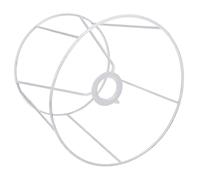 FUOYLOO Telaio in Ferro Bianco per Paralume Lampada Diy, Design Interessante e Struttura Robusta per Decorazioni Interne