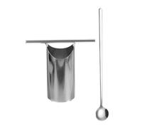 FUOYLOO Utensile da Cucina in Acciaio Inossidabile per Melone Versatile e Riutilizzabile Bordo a Forma di Anello Rotondo per Estrarre Facilmente Nocciolo di Frutta