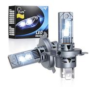 FUPE H4 LED Canbus con Sistema Anti - Errore, Lampadine H4 Led Omologate 100W 36000LM 6500K per Auto e Moto, Sostituzione Diretta Alogene, IP67 Impermeabile, 2 Pezzi