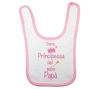 Fupies Bavaglino neonata sono la principessa del mio papà, Rosa